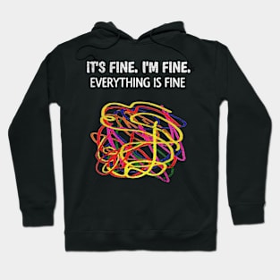 i'm fine line art Hoodie